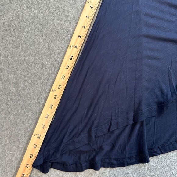 Judith March Embroidered Alabama Tunic Top Women's Medium Navy Blue Short Sleeve - Picture 6 of 7